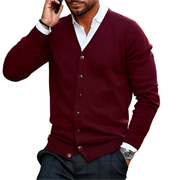 Casual Cardigan Vest for Men - LUCAS