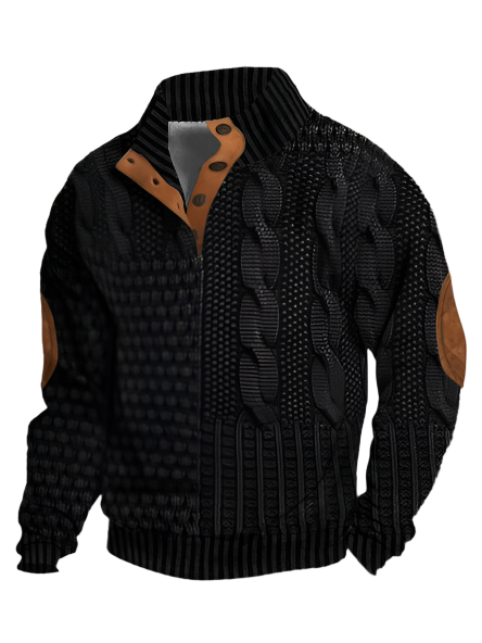 Casual Warm Knitted Sweater For Men - LOGAN