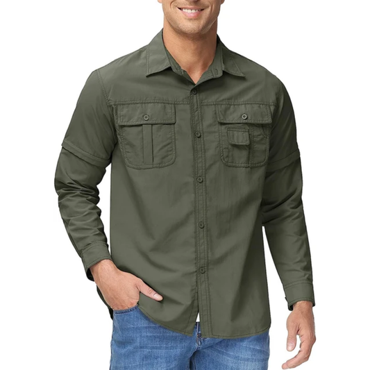 FlexWear Shirt with Detachable Sleeves – 2-in-1 Comfort for Every Occasion