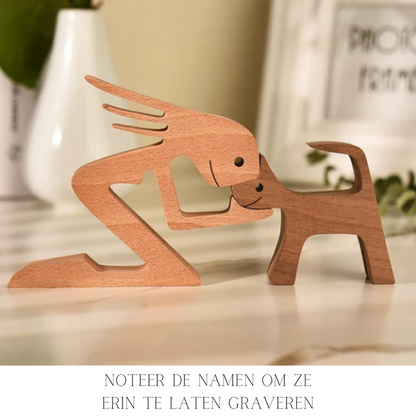 PawsLovely Natural - Natural Wooden Animal Figurine For A Cozy Home Atmosphere