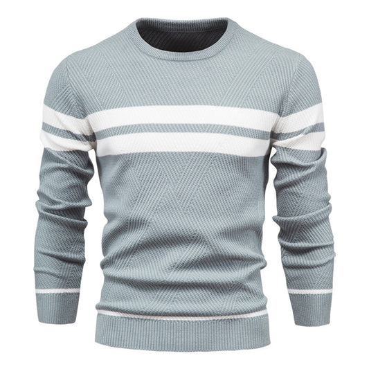 Casual Basic Sweater with Round Neck - OLAF