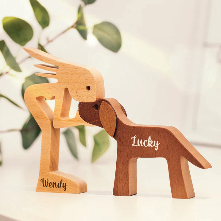 PawsLovely Natural - Natural Wooden Animal Figurine For A Cozy Home Atmosphere