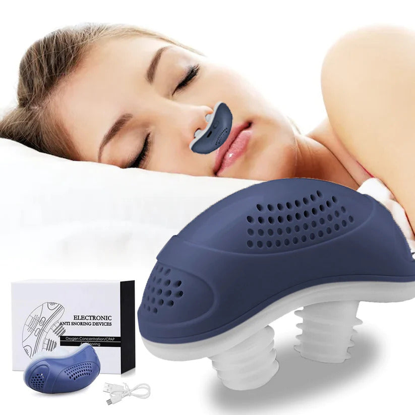 SleepAir Micro CPAP Sleep Apnea Device – Compact for Travel & Anti-Snoring - CPAP Alternative