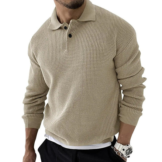 Casual Luxury Long Sleeve Men's Polo - GEORGE