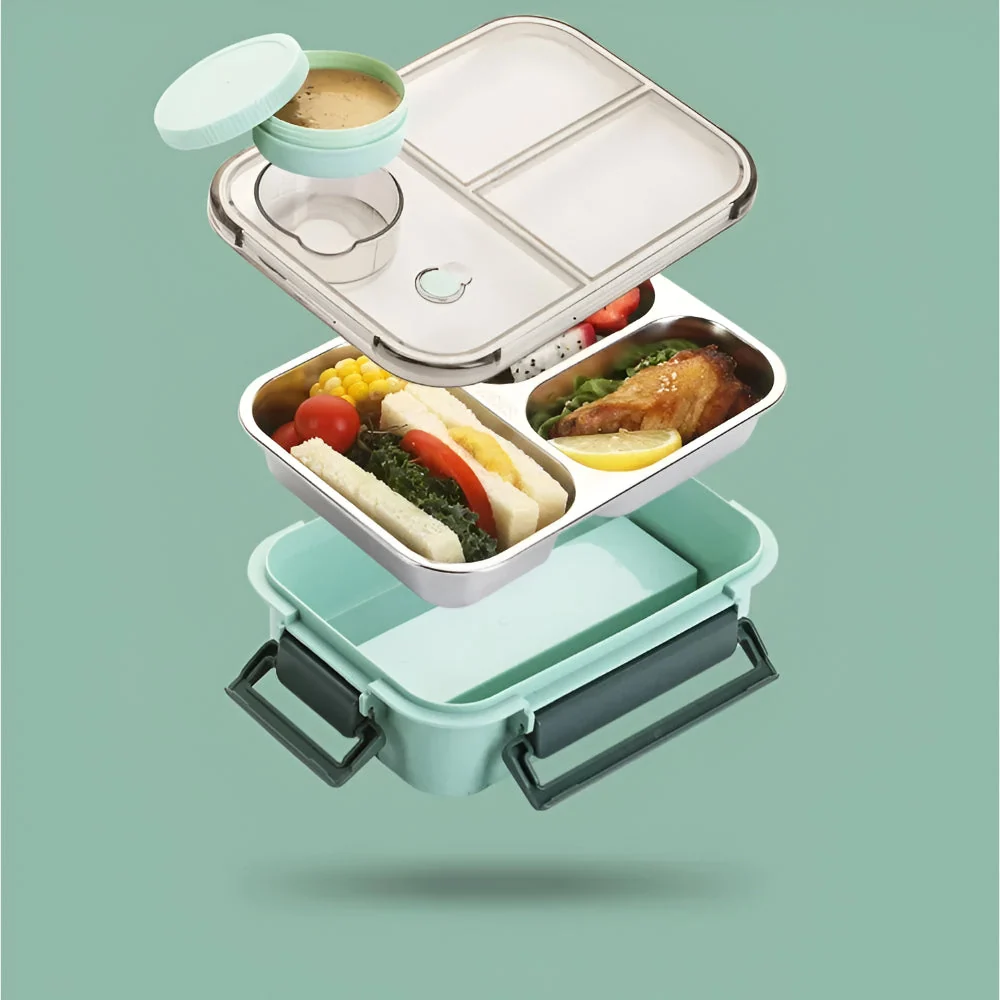 Food Storage Container Insulated Lunch Box Stainless Steel - Image 2